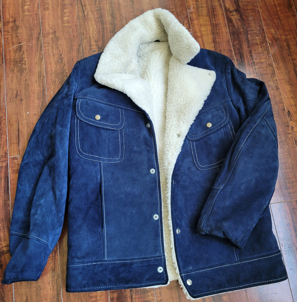 Genuine  leather jacket with fleece linen thumbnail