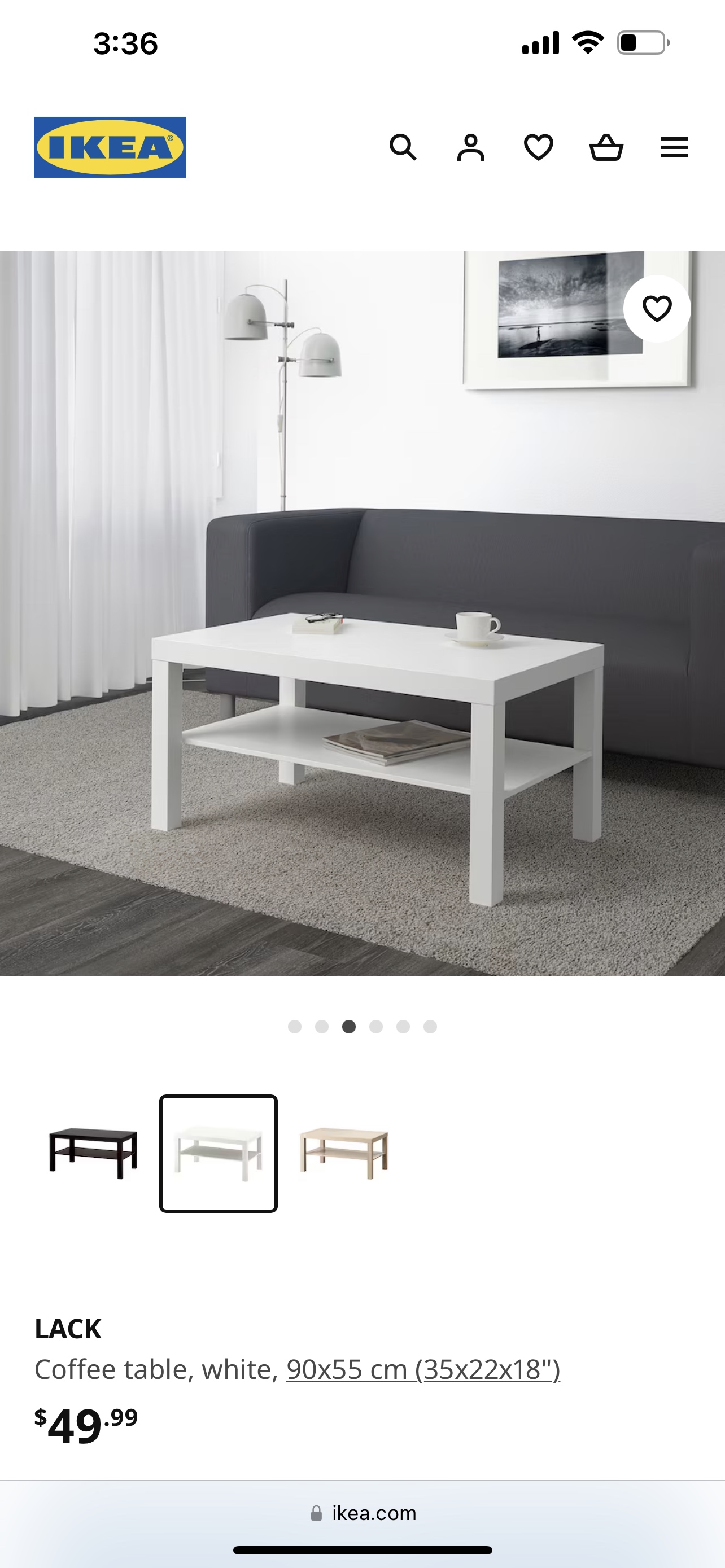 Ikea Lack coffee table ( moving out sale) thumbnail