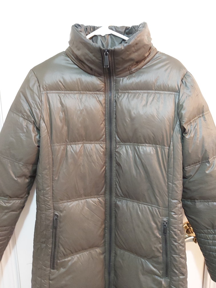 BCBGeneration puffer trench coat, size large (L) image indicator(2)