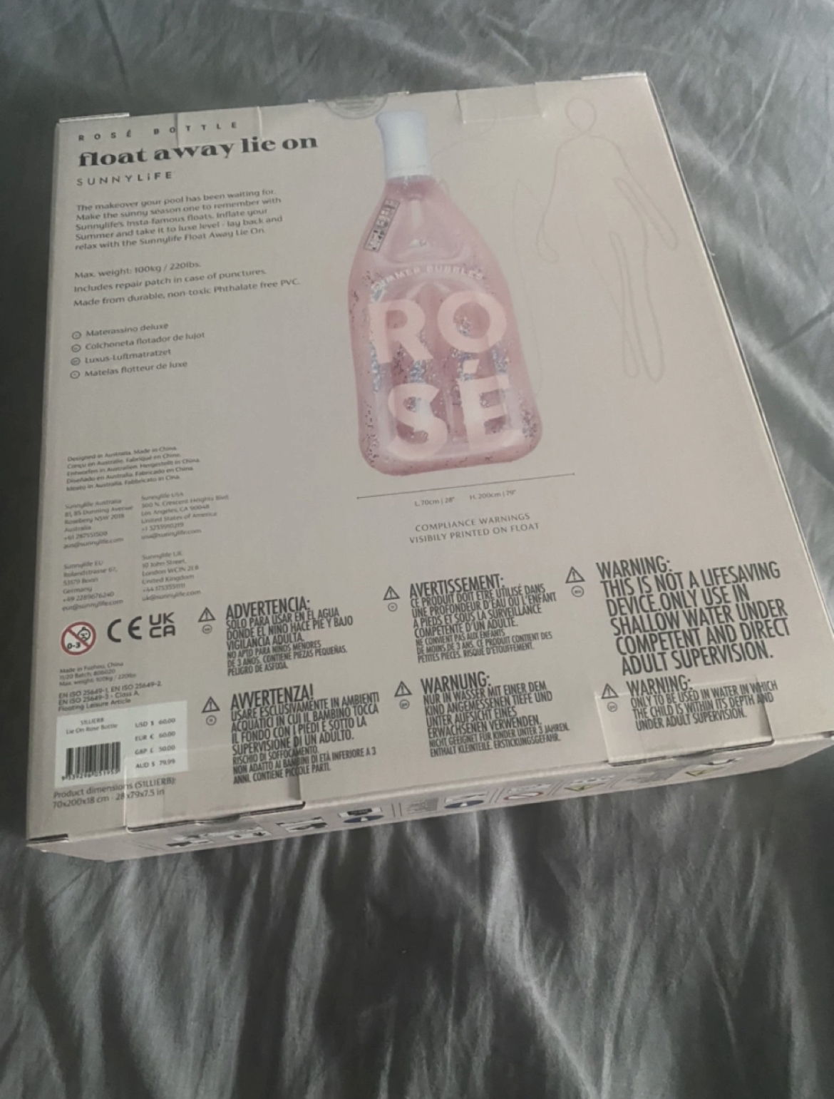 Rosé bottle pool float 🦃 image indicator(2)