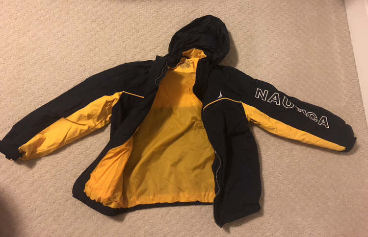 Size XL/7X boy’s Nautica windbreaker jacket image indicator(2)