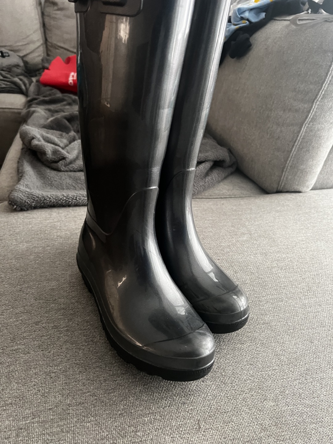 🎁 Italian galaxy light gray rain boots - photo 3
