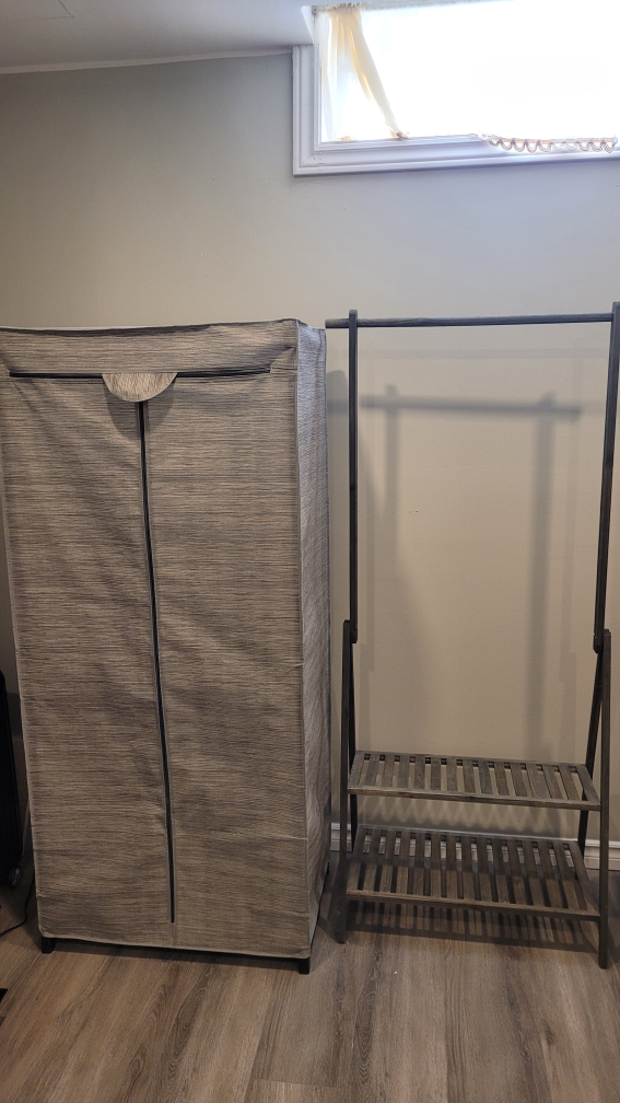 2 pieces of clothes rack thumbnail