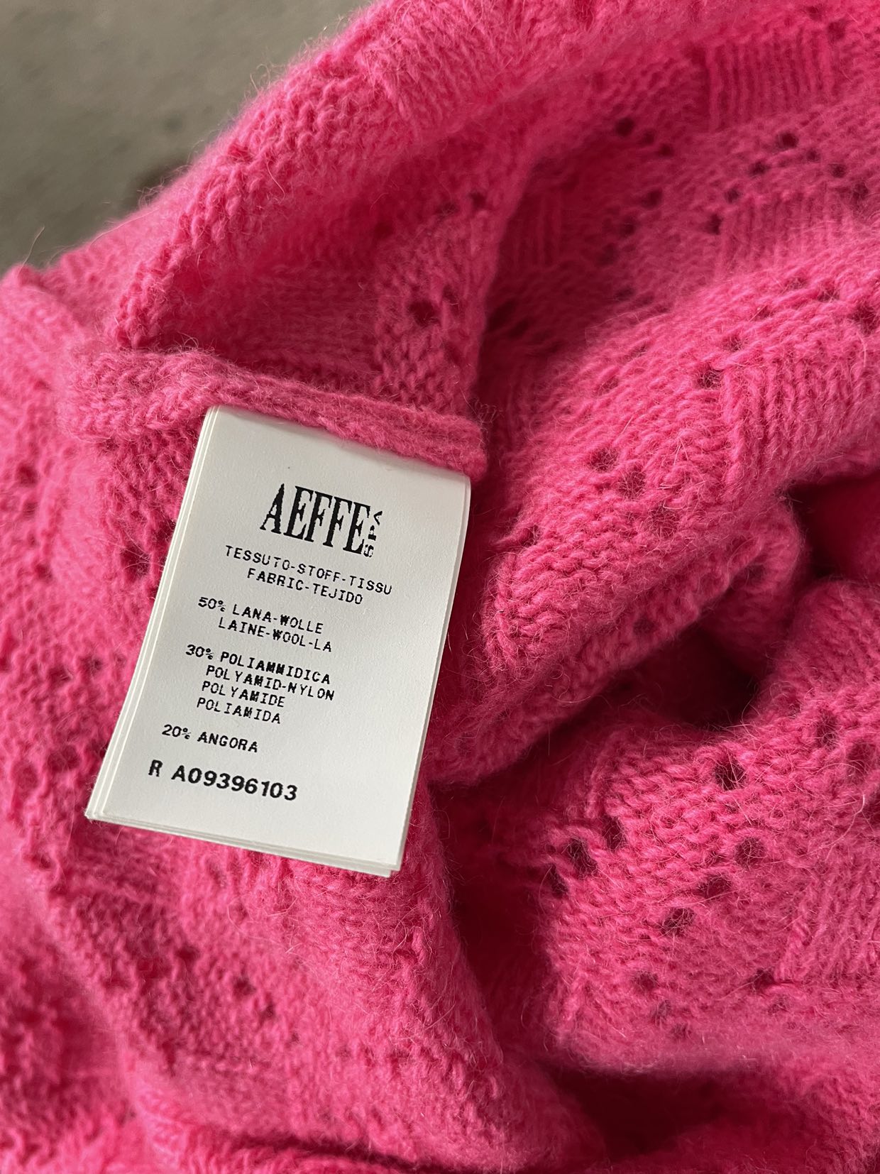 Aeffe pink Lana wool cardigan image indicator(2)