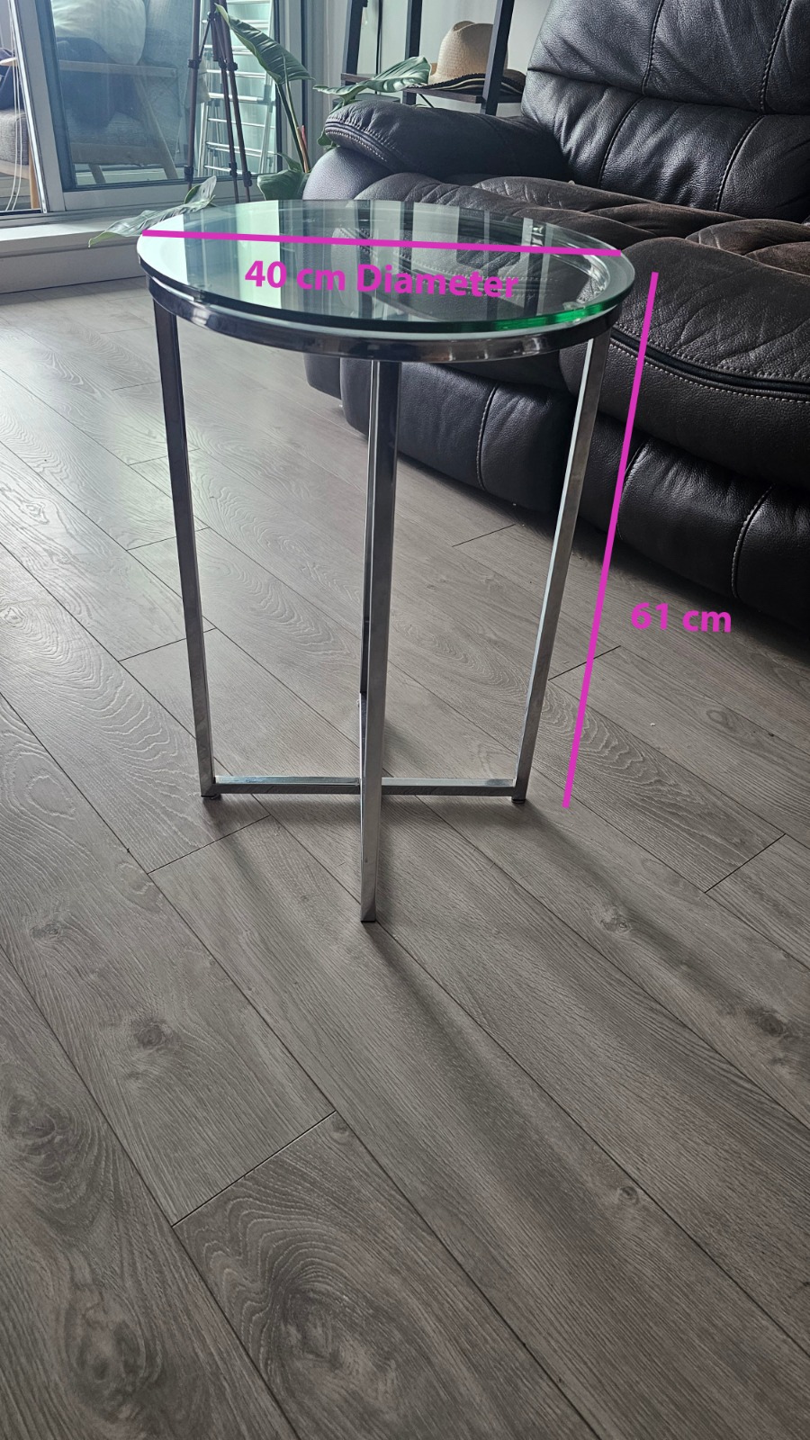 Glass Side Table - photo 2