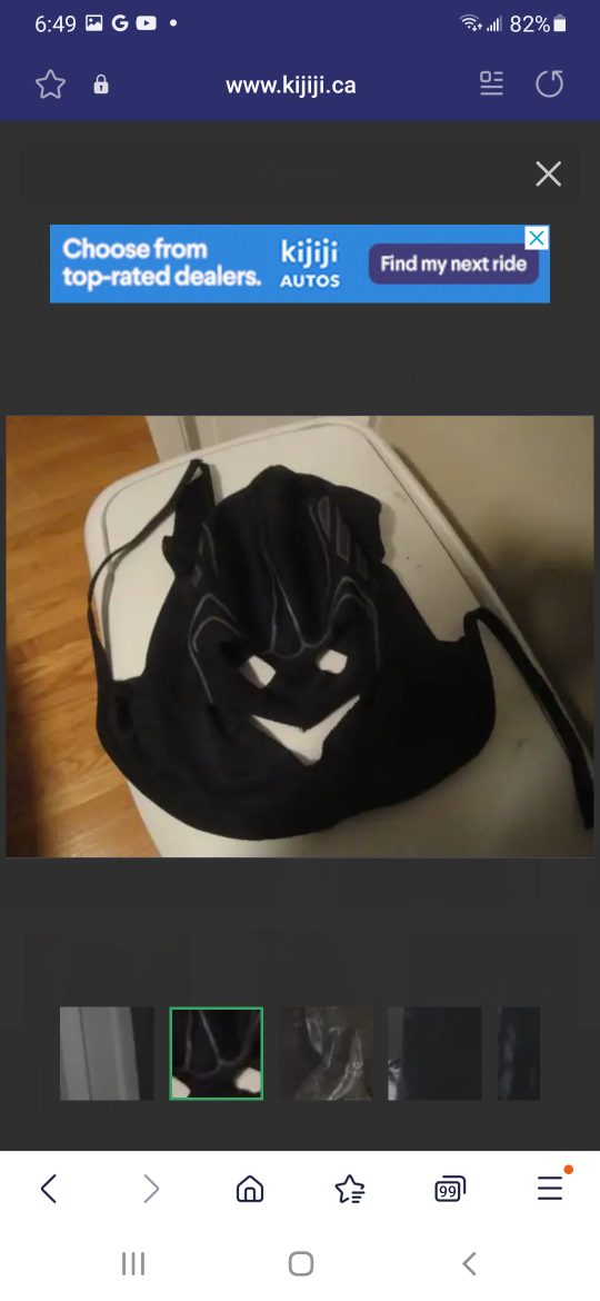 HALLOWEEN BATMAN COSTUME, BOY'S LARGE, WITCH'S HAT AND/OR WIG image indicator(2)