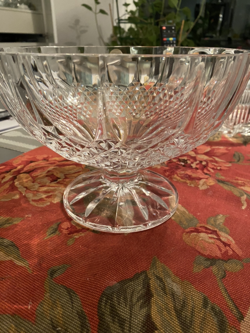 Crystal serving bowl thumbnail
