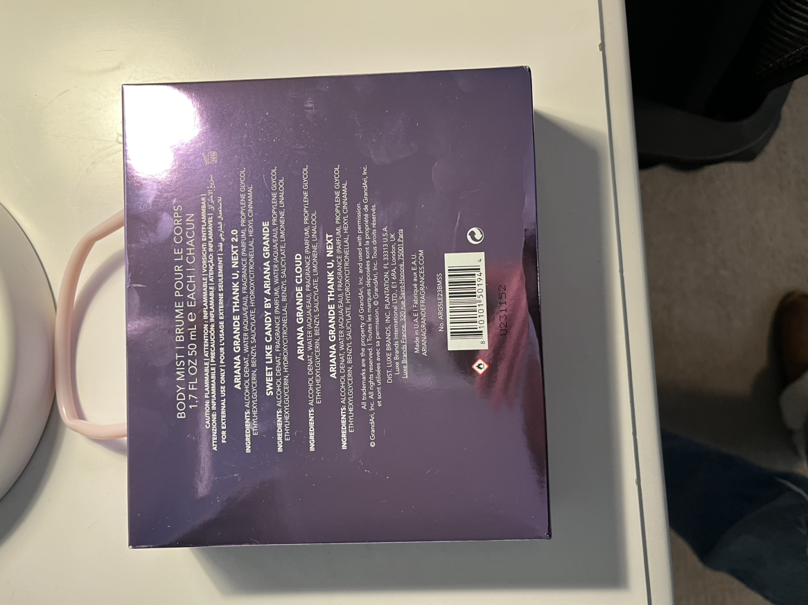 Ariana grande body mist set - photo 2
