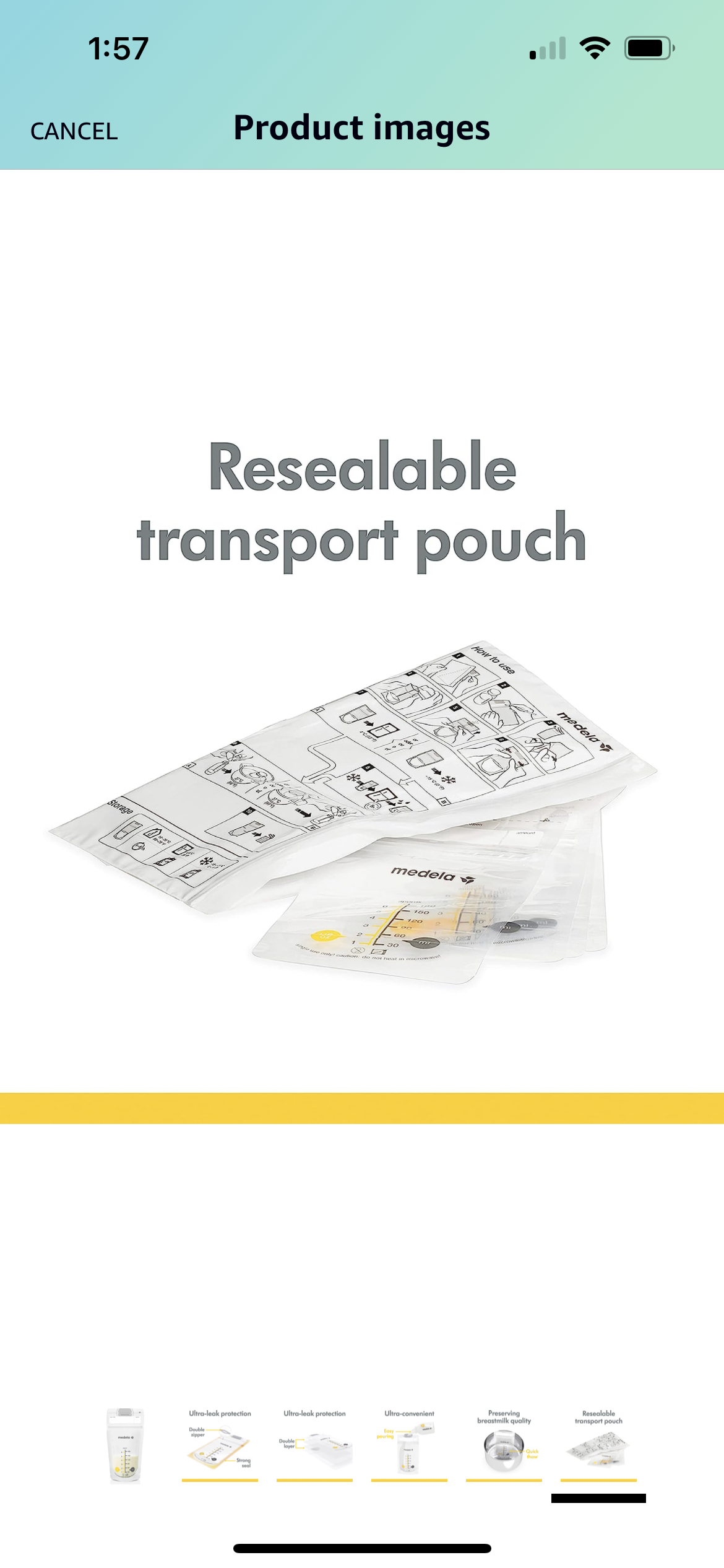 Medela breast milk freezer bags-200 - photo 2