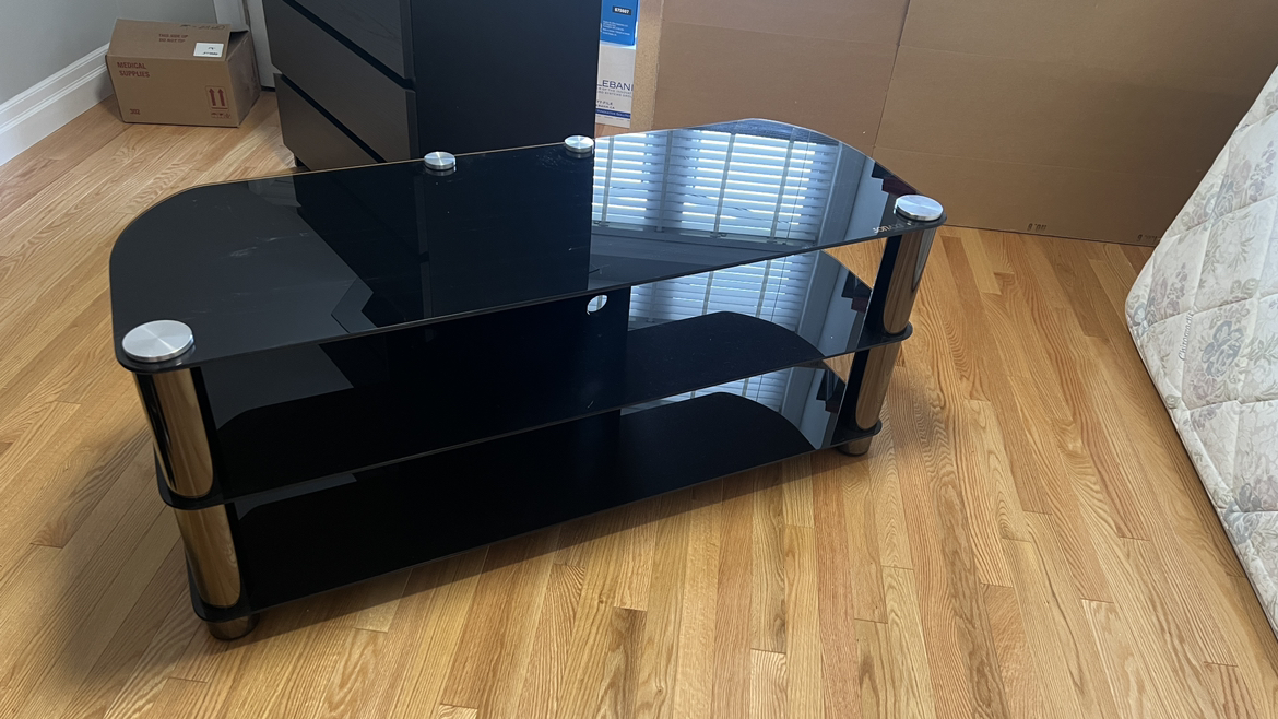 Glass TV stand thumbnail