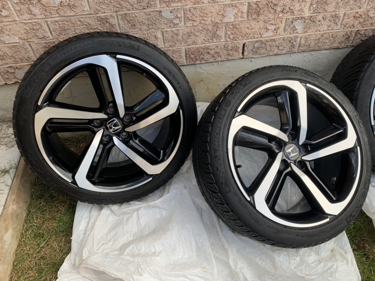 Honda accord 2018 sport winter tires on the original rims - photo 2