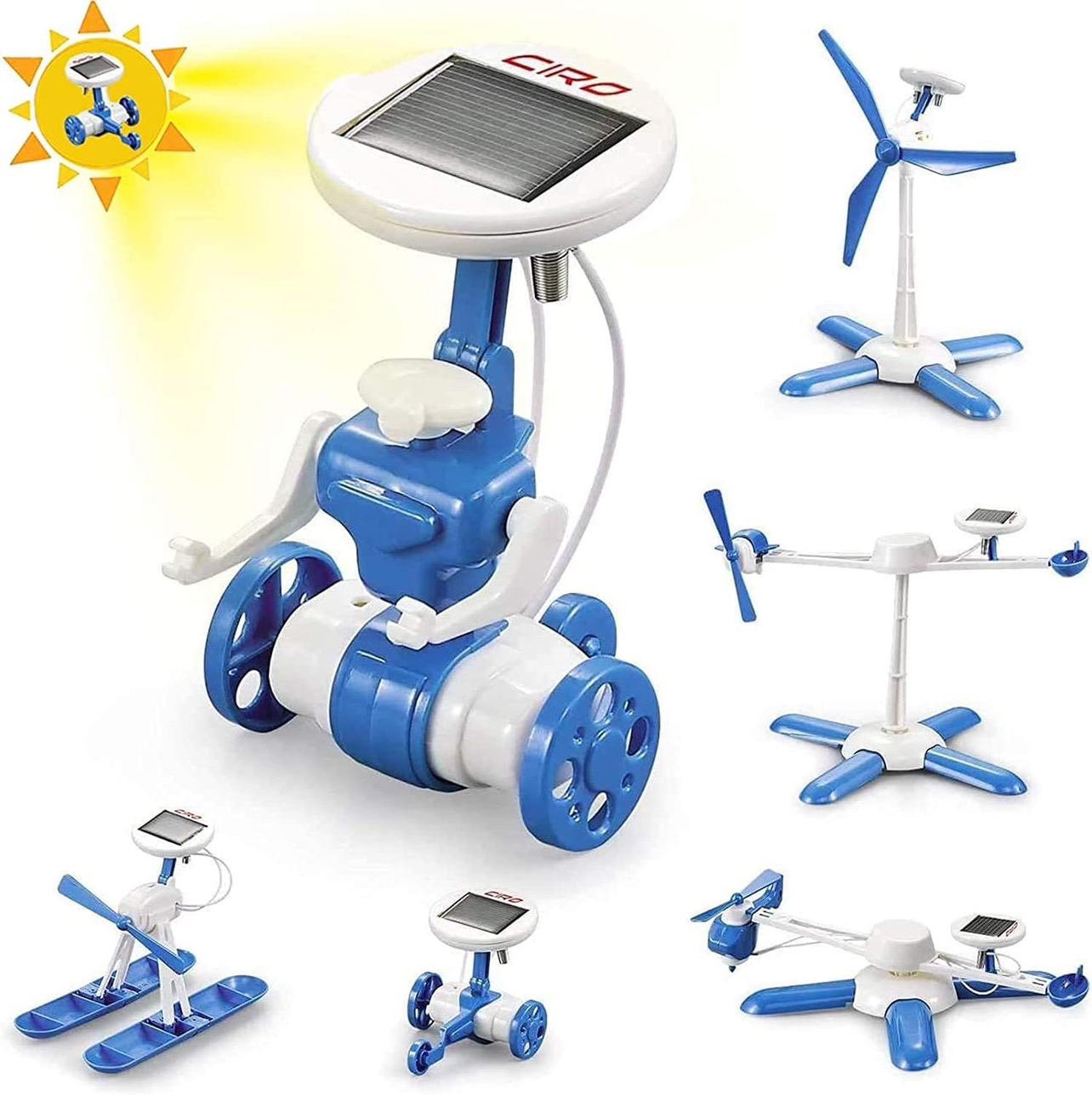 6 in 1 Solar Robot Science Kit Children's Education Toy Beginner