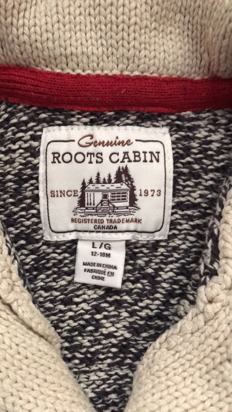 Kids Roots Cabin Sweater Size 12-18 months image indicator(3)