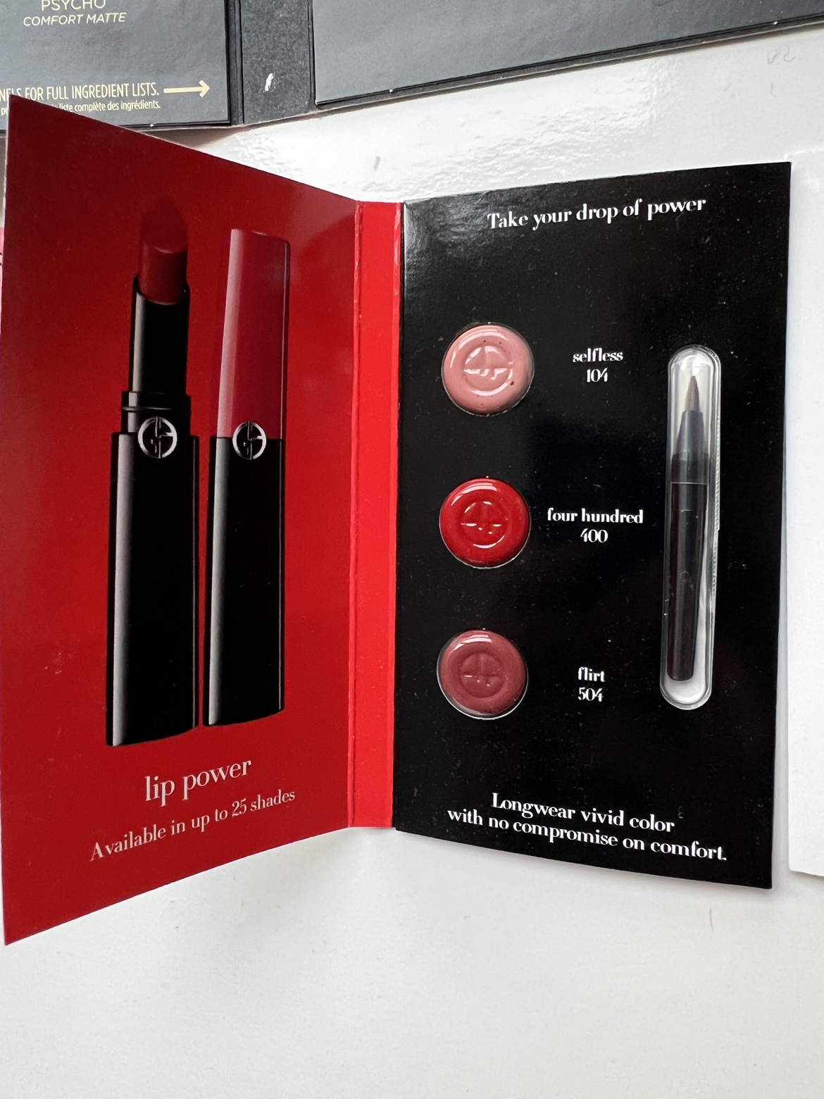 Deluxe lipstick sample (Dior, Armani, D&G,UD) image indicator(3)