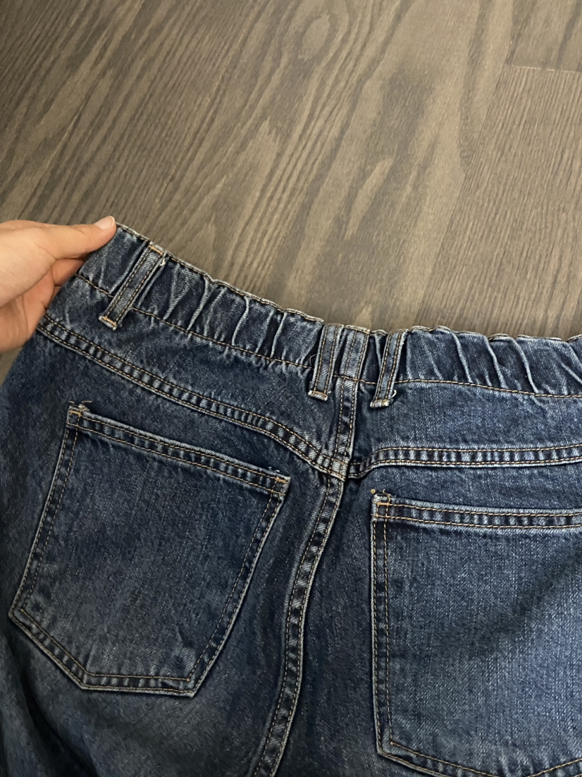 Dark blue jeans - elastic waist - photo 3