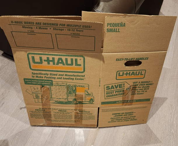 used moving boxes