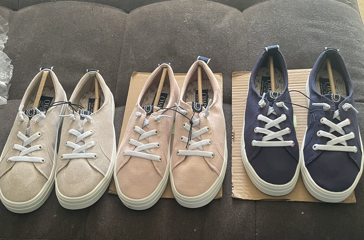 Chaps women’s laced up sneakers sizes 7 and 8
