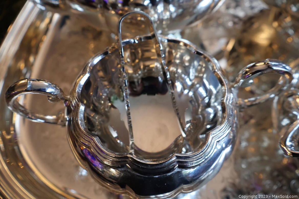 Silver plate tea set - photo 2