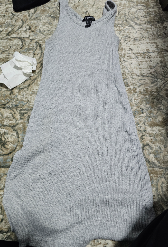 Grey tank top dress size large 🦃 thumbnail