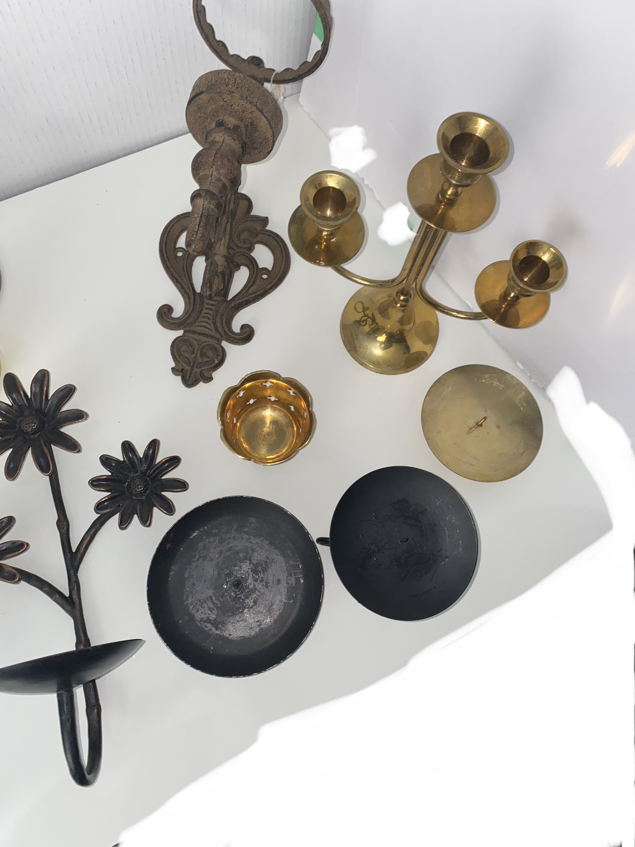 Antique/Vintage collection Heavy - Candle Holders image indicator(3)