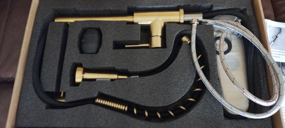 black and gold kitchen faucet thumbnail
