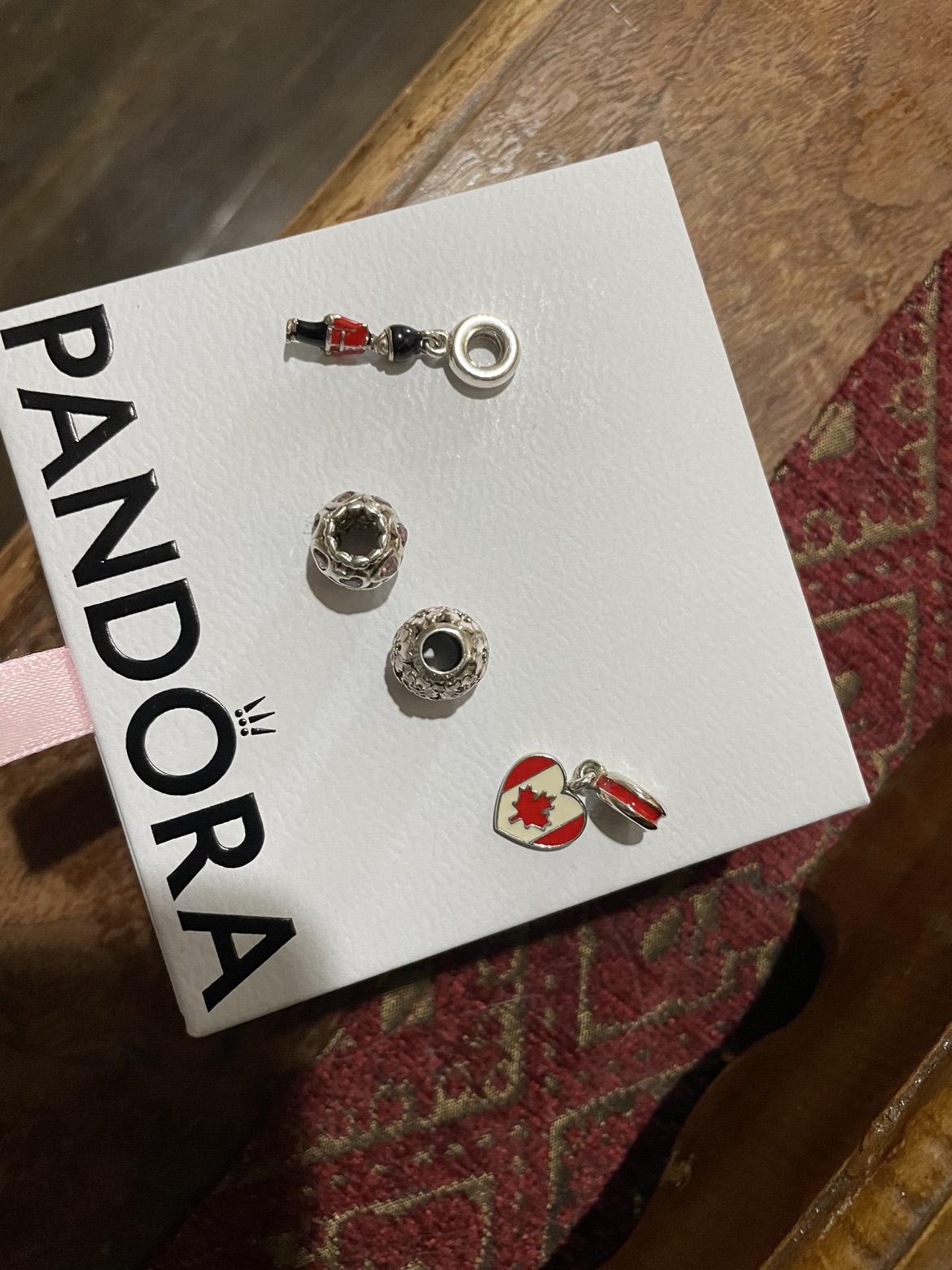 pandora charms and rings