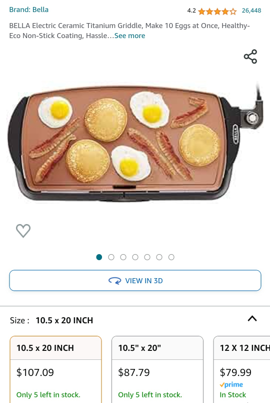 Bella electric griddle - photo 2