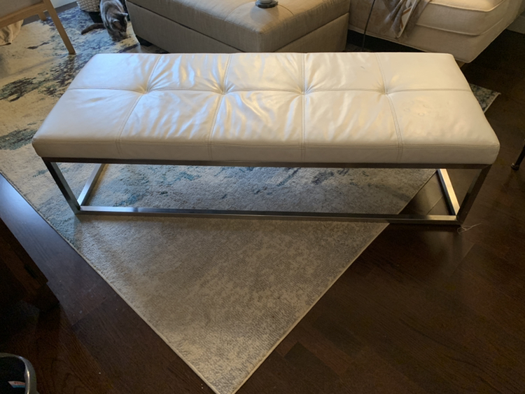 Gus Modern leather bench - photo 2