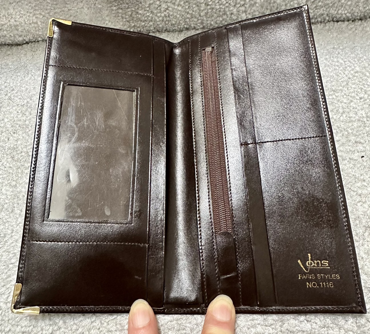 Jons Dark Brown Leather Wallet - photo 2