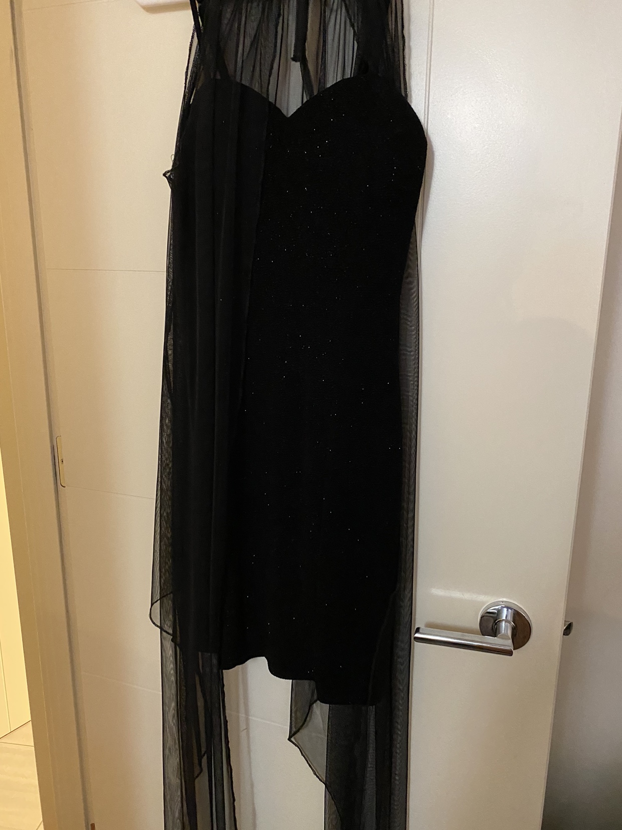 Women’s mini black dress