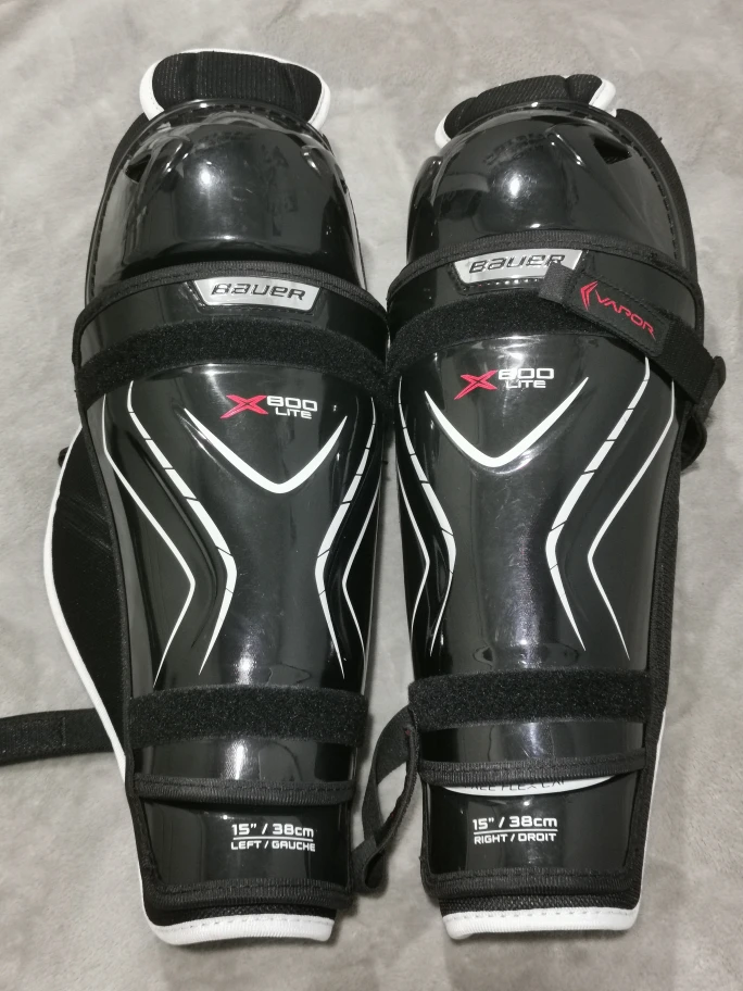 Bauer Vapor X Pro Lite Senior Hockey Shin Guards Tapered Fit thumbnail