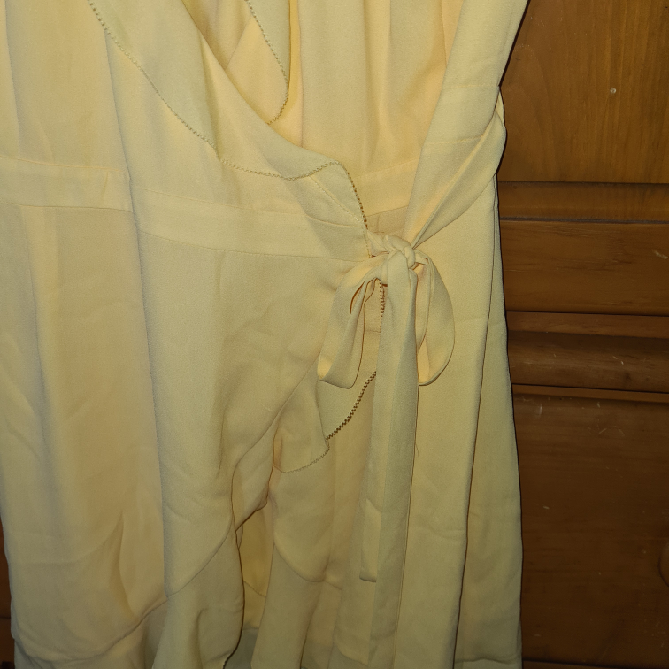 Yellow Side Wrap summer dress image indicator(2)
