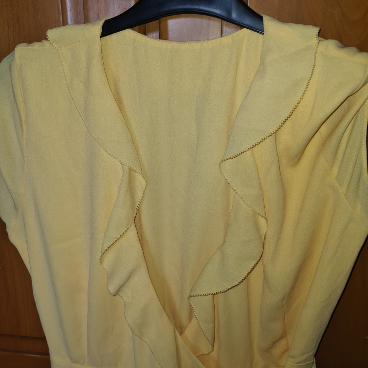Yellow Side Wrap summer dress image indicator(5)