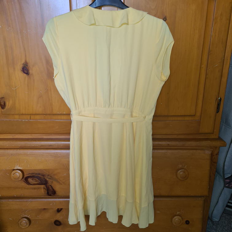 Yellow Side Wrap summer dress image indicator(6)