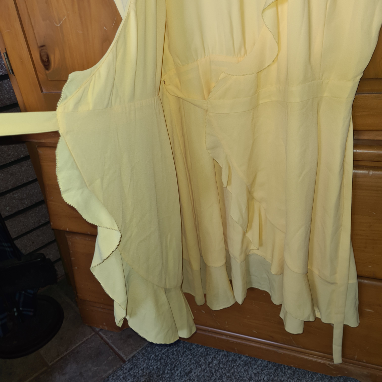 Yellow Side Wrap summer dress image indicator(7)