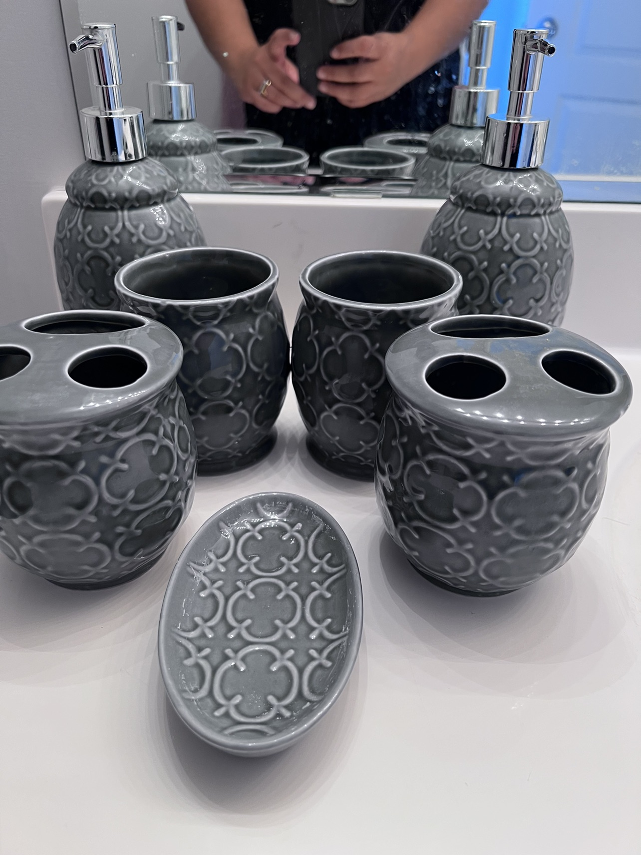 2 bathroom sets for $15 each