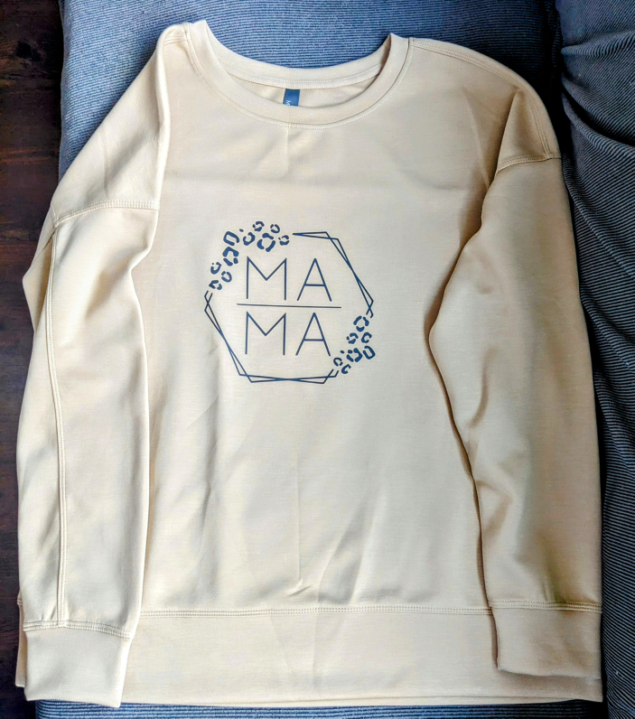 Custom Sand color 'Mama' crewneck sweatshirt $25 size XL - photo 3