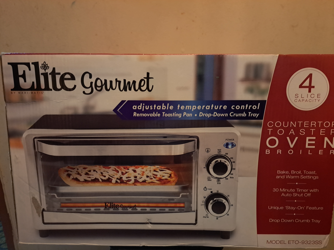 Elite Gourmet Countertop Toaster Oven Broiler