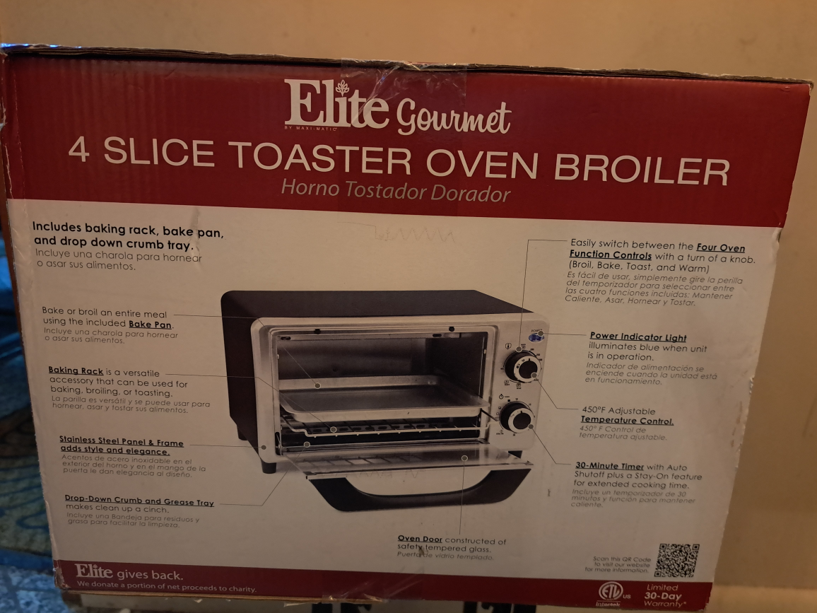 Elite Gourmet Countertop Toaster Oven Broiler - photo 2