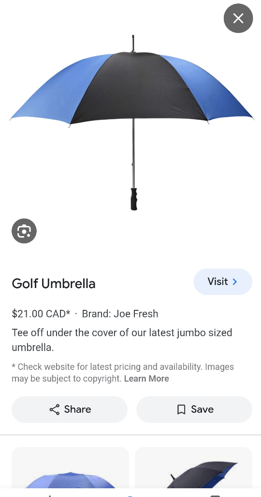 Jumbo XL Golf Umbrellas image indicator(2)