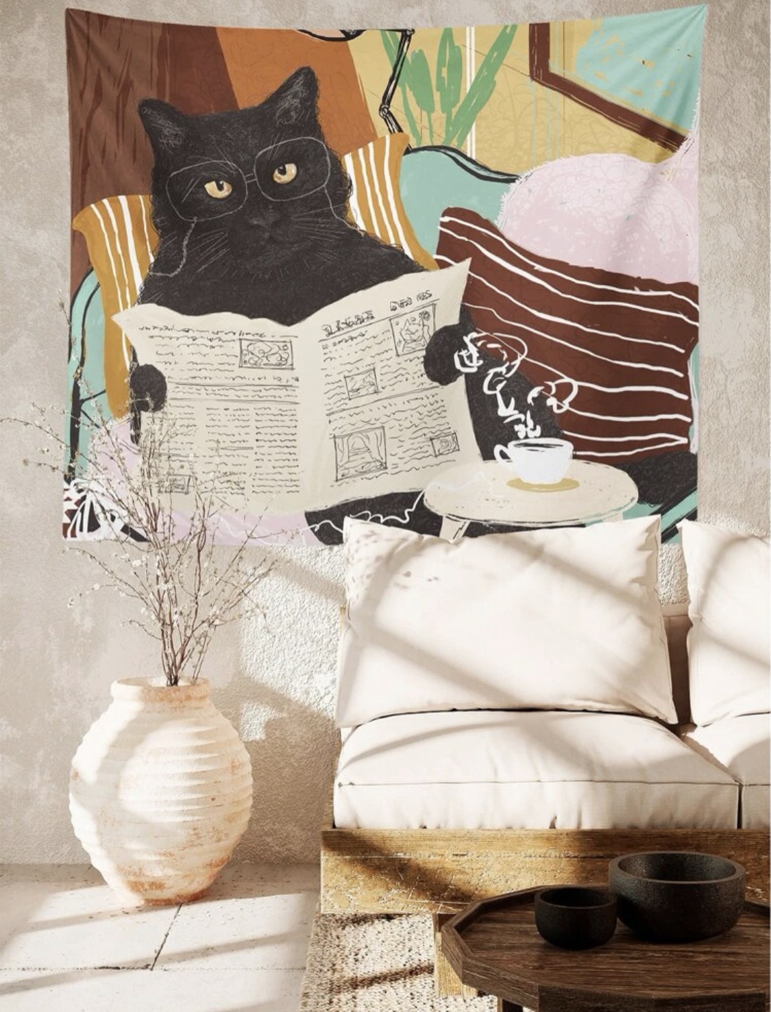 🦃 Cat Print Tapestry - photo 2