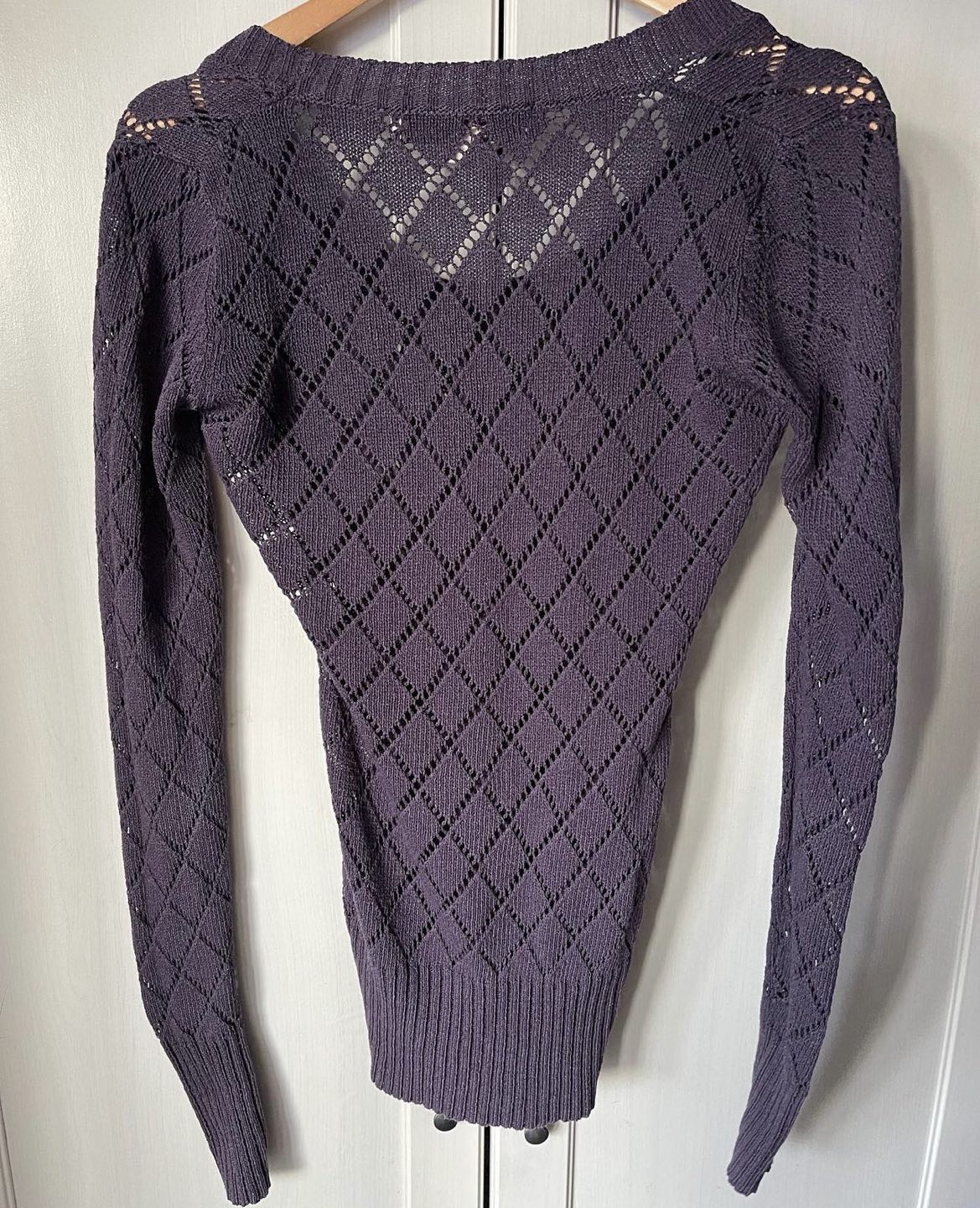 Fitted purple knit sweater🦃 - photo 2