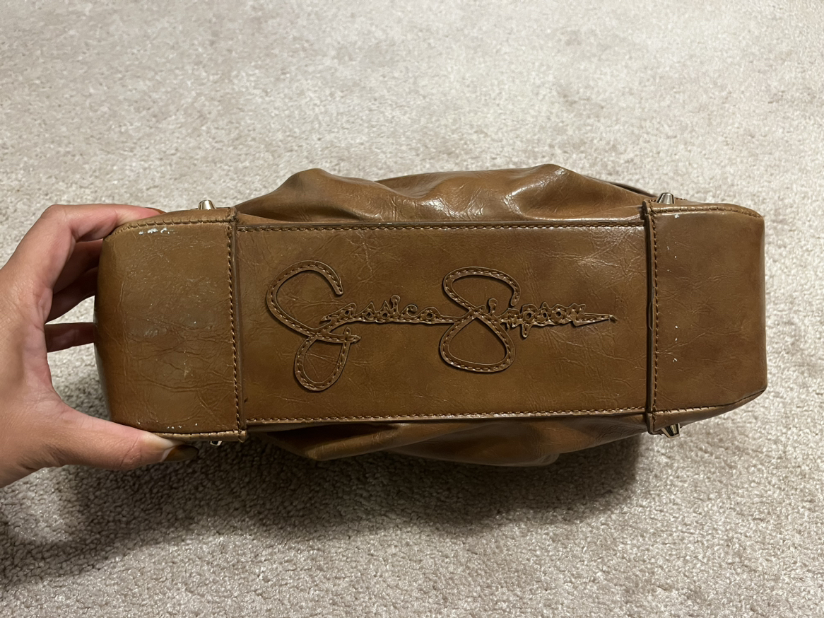 Caramel brown shoulder bag (Jessica Simpson) - Y2K era image indicator(3)