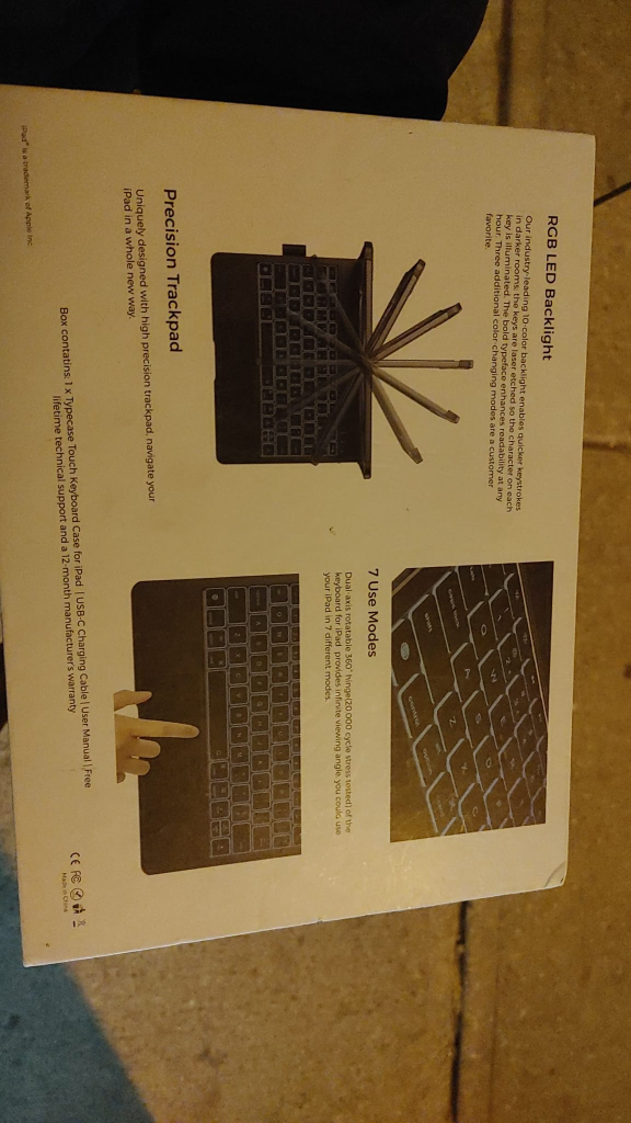 TYPECASE TOUCH KEYBOARD CASE FOR IPAD image indicator(4)