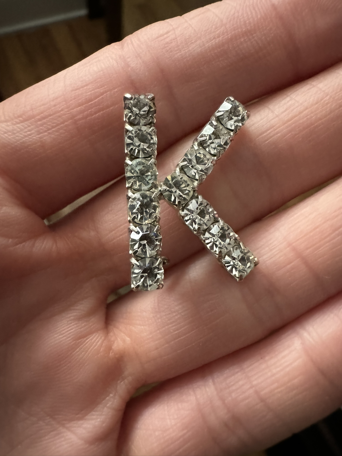 Letter K Brooch
