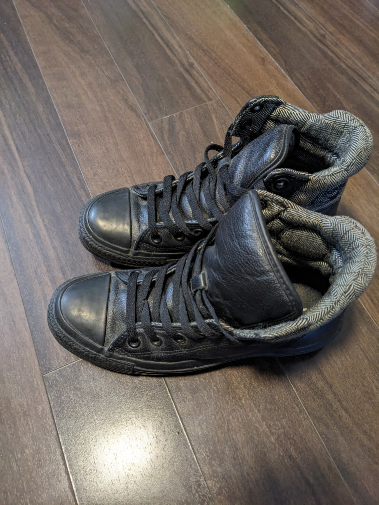 Leather Converse Chuck Taylor All Stars high top Women's 6