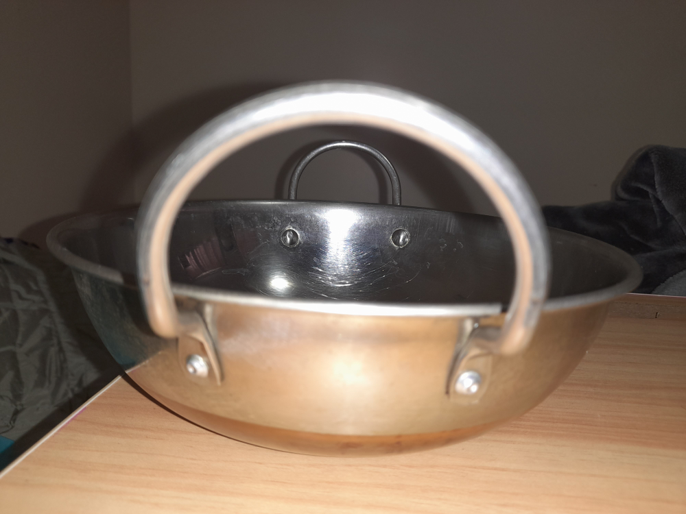 stainless Steel frying pan/Kadai with handle(s) - photo 2