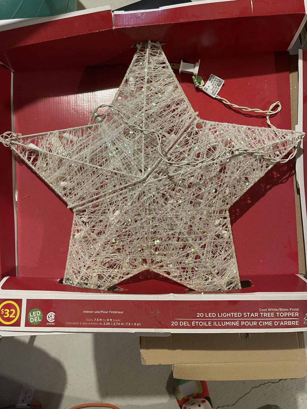 LED Large Christmas Tree Star Topper