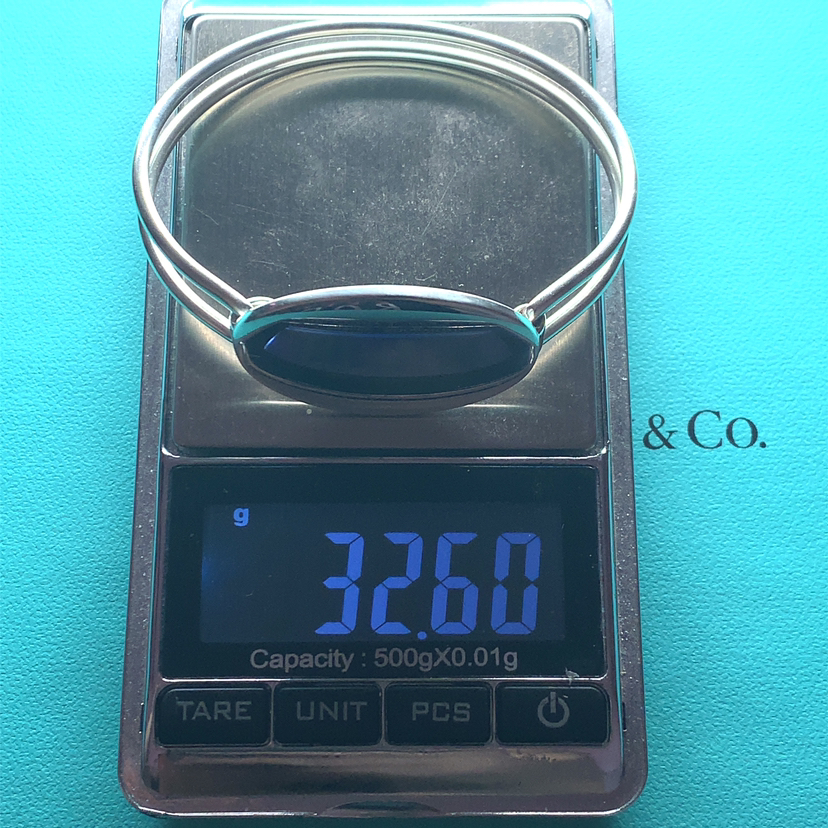 Tiffany & Co XL plain oval bangle bracelet image indicator(4)