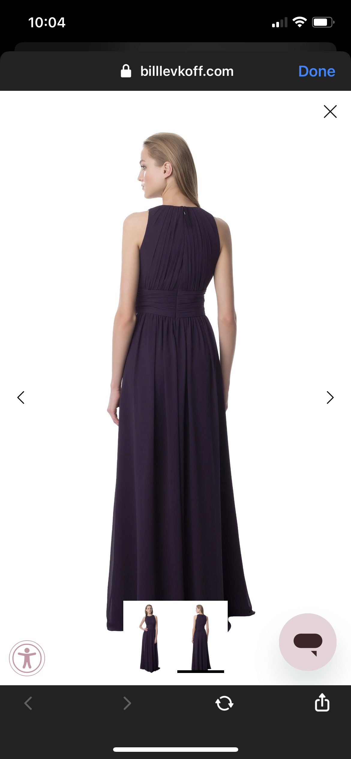 Plum/purple long formal dress - photo 2